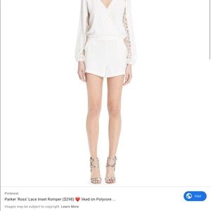 Parker White Lace Romper